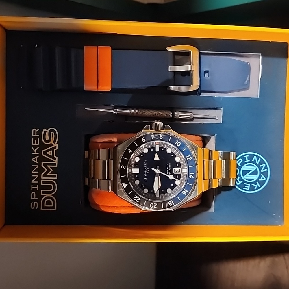 Spinnaker Dumas GMT blue and black